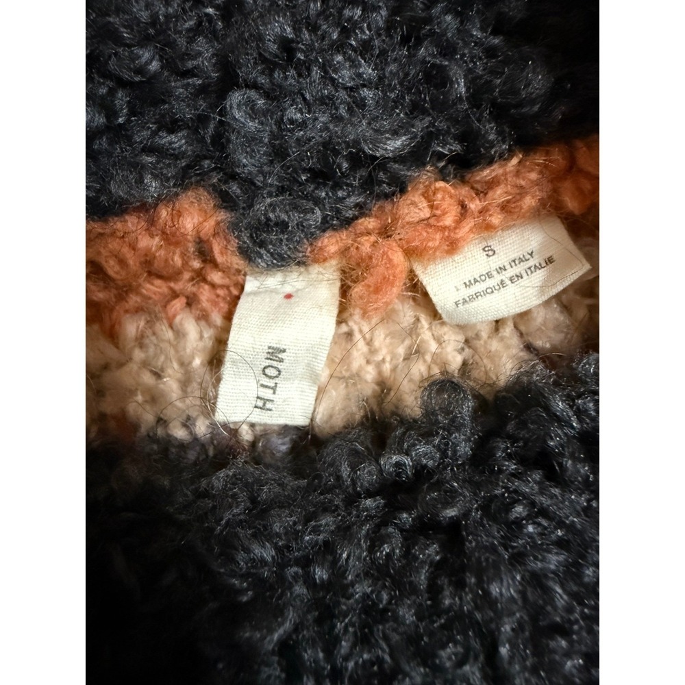Anthropologie Moth Murray Striped Cowl Neck Sweater sz S - Picture 5 of 10